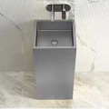 Schnelle 179 Sch S8804 Chrome Monoblok Kare  Çelik Lavabo