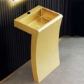 Schnelle 182 Sch G8805 Gold Monoblok Dikdörtgen  Çelik Lavabo