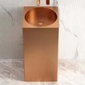 Schnelle 214 Sch Rg8816 Rose Gold Kare Monoblok Çelik Lavabo