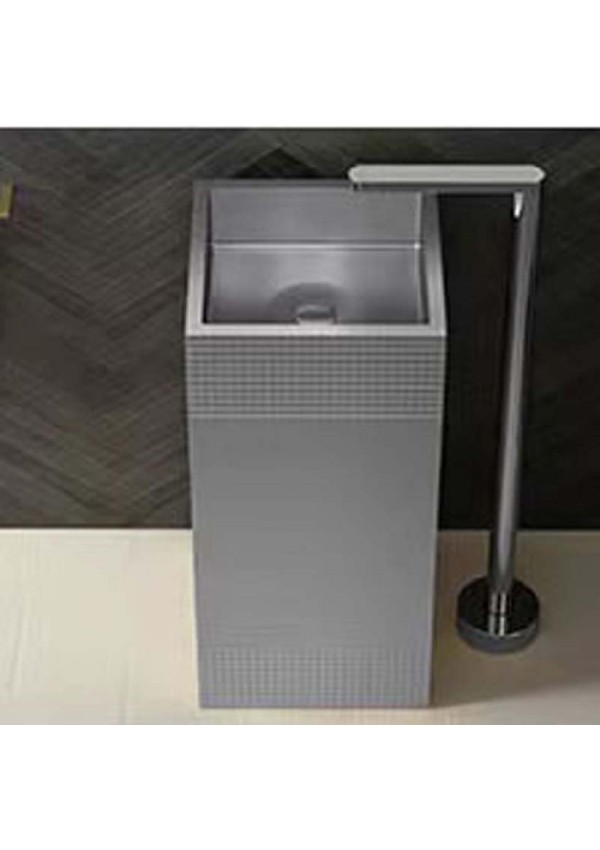 Schnelle 146 Sch Bl8810-Monoblok Kare  Çelik Lavabo