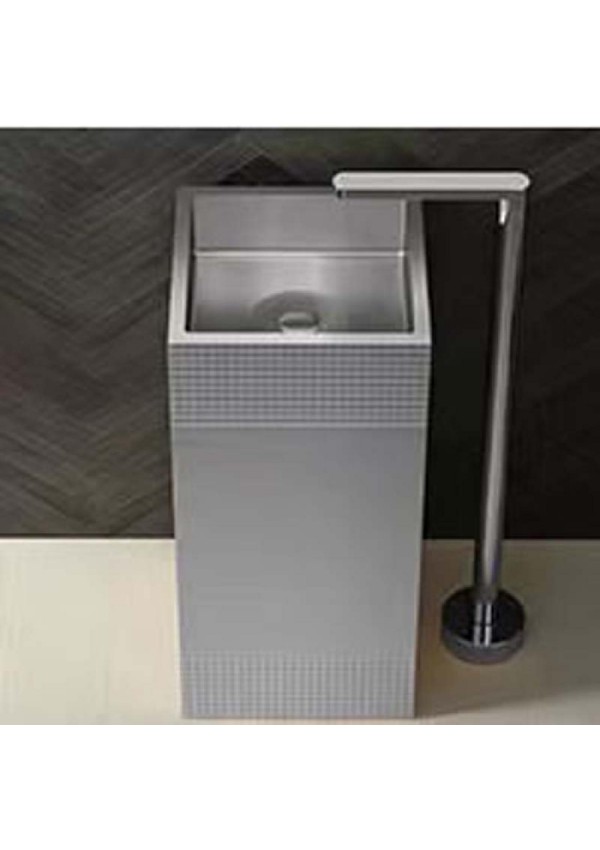 Schnelle 150 Sch S8810-Monoblok Kare  Çelik Lavabo