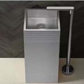 Schnelle 150 Sch S8810-Monoblok Kare  Çelik Lavabo