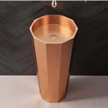 Schnelle 165 Sch Rg8802 Rose Gold Monoblok Hegzagon  Çelik Lavabo