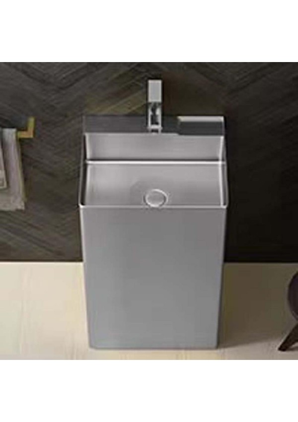 Schnelle 173 Sch S8803 Chrome Monoblok Dikdörtgen  Çelik Lavabo