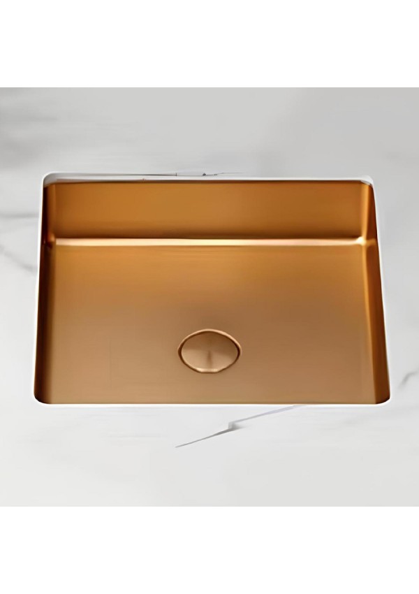 SCHNELLE 17 SCH RG204 Rose Gold Tezgah Altı Oval Çelik Lavabo