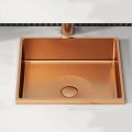 SCHNELLE 23 SCH RG205 Rose Gold Tezgah Altı Dikdörtgen Çelik Lavabo