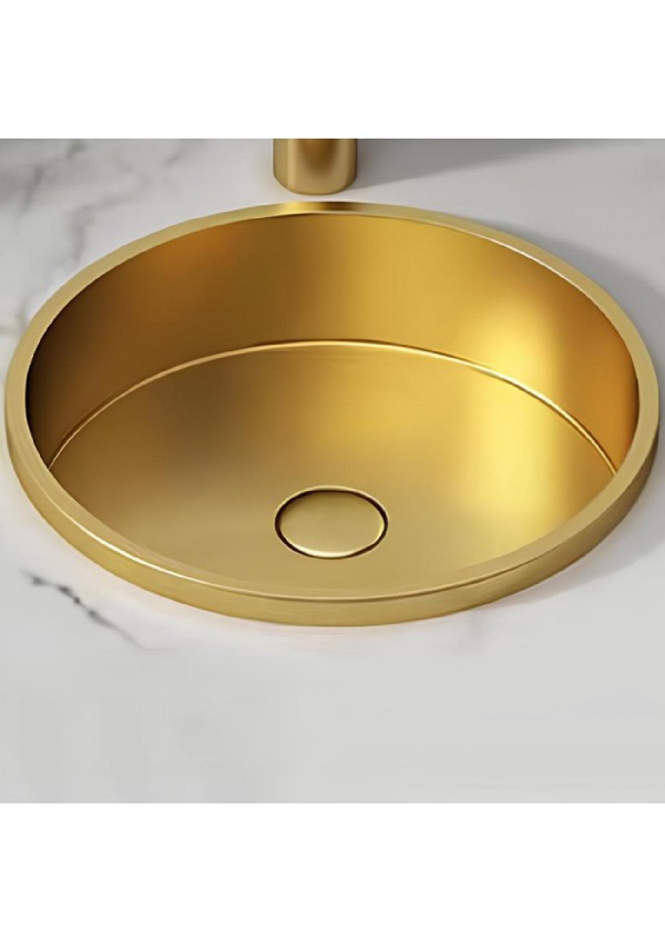 SCHNELLE 34 SCH G207-- Gold Tezgah Altı Oval Çelik Lavabo