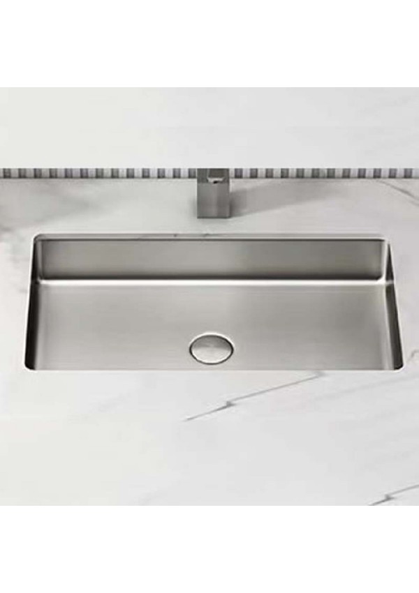 SCHNELLE 43 SCH S208 Chrome Tezgah Altı Dikdörtgen Çelik Lavabo