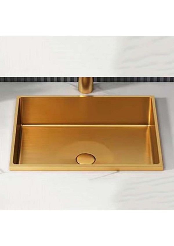 SCHNELLE 47 SCH RG210 Rose Gold Tezgah Altı Dikdörtgen Çelik Lavabo