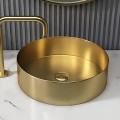 SCHNELLE 100 SCH G5512 Gold Tezgah Üstü Oval Çelik Lavabo