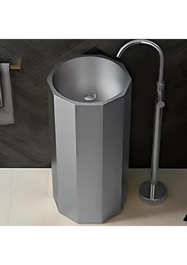 SCHNELLE SCH S8821 Chrome Monoblok Hegzagon Çelik Lavabo