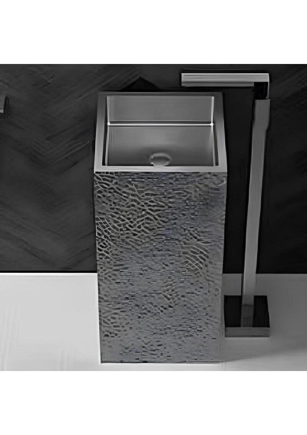 SCHNELLE 133 SCH BL8826-Monoblok Kare  Çelik Lavabo