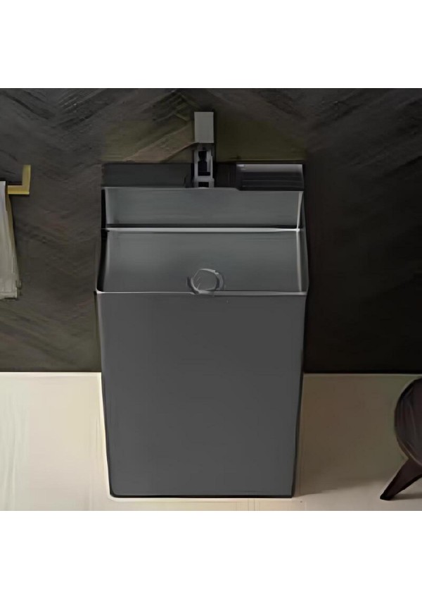 SCHNELLE 168 SCH BK8803 Black Monoblok Dikdörtgen  Çelik Lavabo