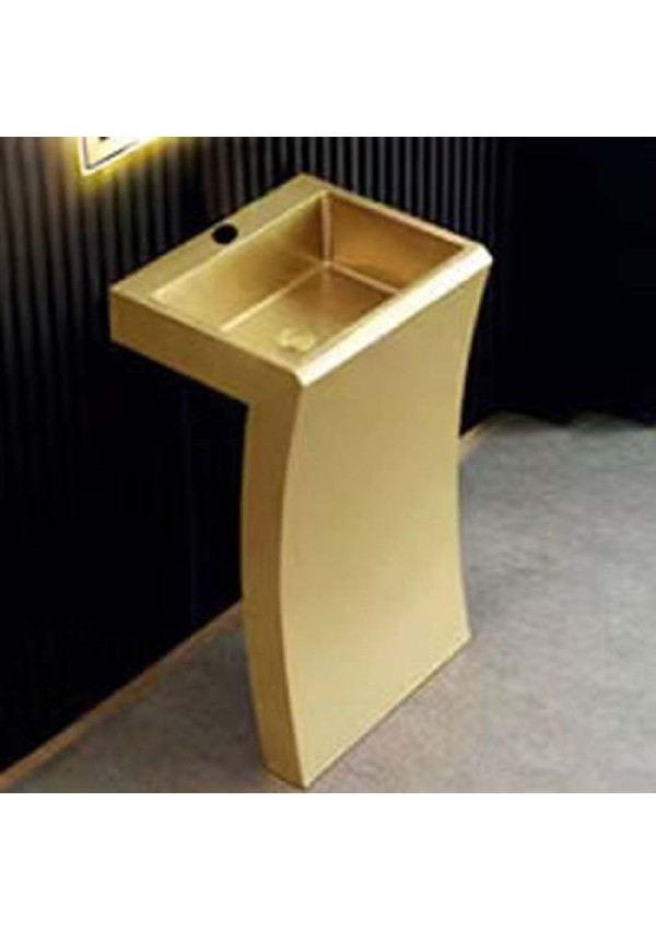 SCHNELLE 180 SCH B8805 Gold Monoblok Dikdörtgen  Çelik Lavabo