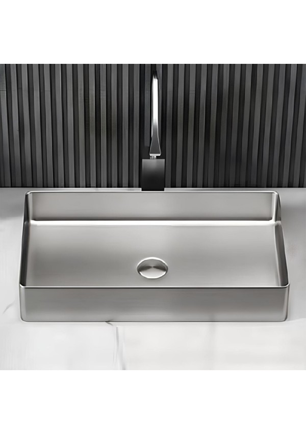 SCHNELLE 191 SCH S5502 Chrome Tezgah Üstü Dikdörtgen Çelik Lavabo