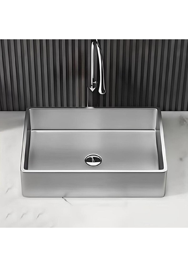 SCHNELLE 203 SCH S5514 Chrome Tezgah Üstü Dikdörtgen Çelik Lavabo