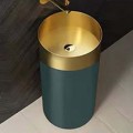 SCHNELLE 208 SCH GNG8807 Gold Green Oval Monoblok Çelik Lavabo