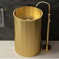 SCHNELLE 220 SCH G8818 Gold Hegzagon Monoblok Çelik Lavabo