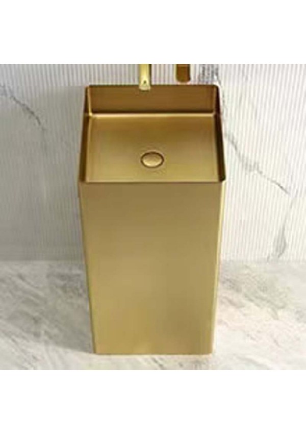 SCHNELLE 217 SCH G8817 Gold Kare Monoblok Çelik Lavabo