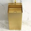 SCHNELLE 224 SCH G8819 Gold Kare Monoblok Çelik Lavabo