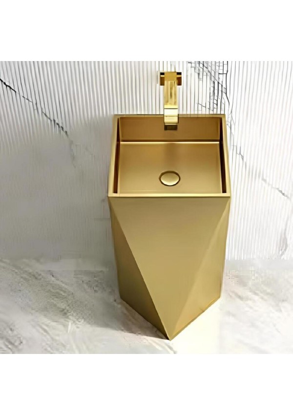 SCHNELLE 227 SCH G8820 Gold  Kare Monoblok Çelik Lavabo