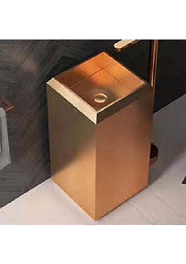 SCHNELLE 253 SCH RG8830 Rose Gold Kare Monoblok Çelik Lavabo