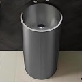 Schnelle Sch BL8831 Antrasit Oval Monoblok Çelik Lavabo