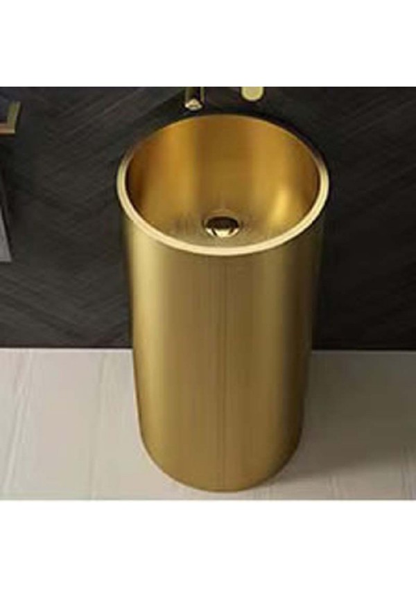 SCHNELLE 258 SCH G8831 Gold Oval Monoblok Çelik Lavabo