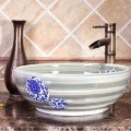 Schnelle 57-JS-11046 Çiçek Desenli Tezgah Üstü Lavabo