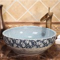 Schnelle 110-JS-13030 Çiçek Desenli Tezgah Üstü Lavabo