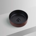 SCHNELLE M1090-MBB Brown Black Oval Tezgah Üstü Mat Lavabo