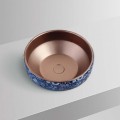 SCHNELLE Y603 Rose Gold Çini Oval Tezgah Üstü Mat Lavabo