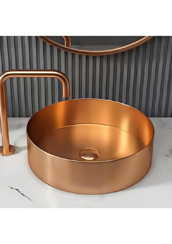 SCHNELLE SCH RG5513 Gold Tezgah Üstü Oval Çelik Lavabo