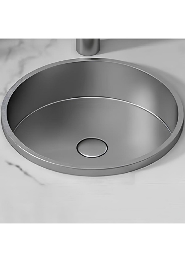 SCHNELLE 33 SCH BL207 Grey Tezgah Altı Oval Çelik Lavabo