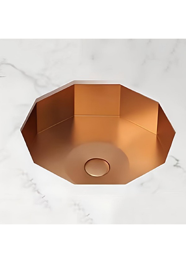 SCHNELLE 29 SCH RG206 Rose Gold Tezgah Altı Hegzagon Çelik Lavabo