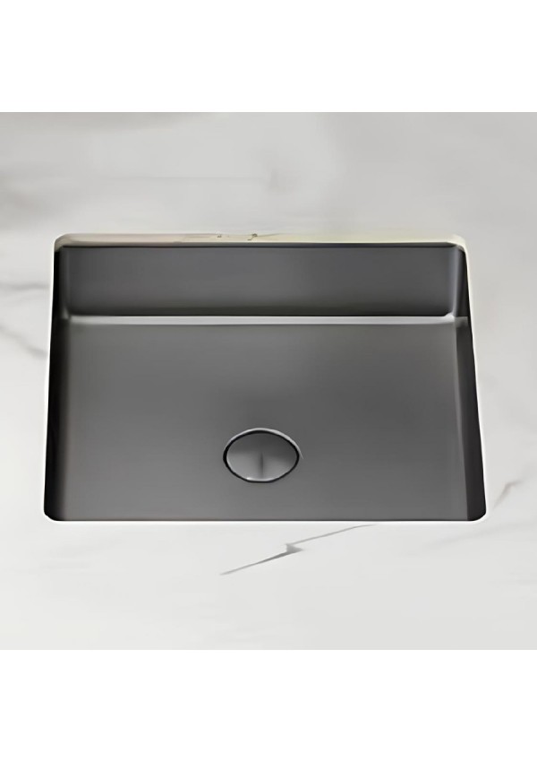 SCHNELLE 15 SCH BL204 Grey Tezgah Altı Kare Çelik Lavabo