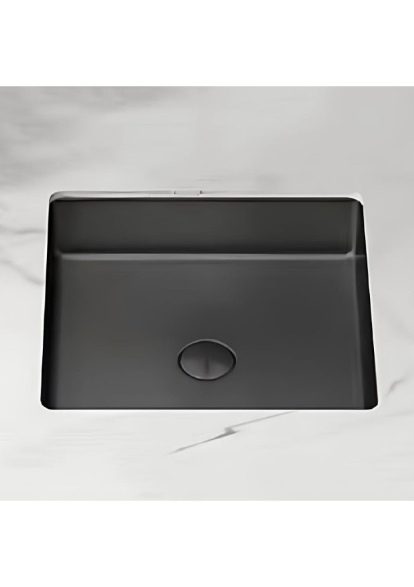 SCHNELLE 14 SCH BK204 Black Tezgah Altı Kare Çelik Lavabo