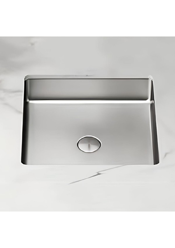 SCHNELLE 19 SCH S204 Chrome Tezgah Altı Kare Çelik Lavabo