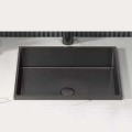 SCHNELLE 44 SCH BK210 Black Tezgah Altı Dikdörtgen Çelik Lavabo