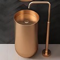 SCHNELLE 205 SCH RG8813 Rose Gold  Oval Monoblok Çelik Lavabo