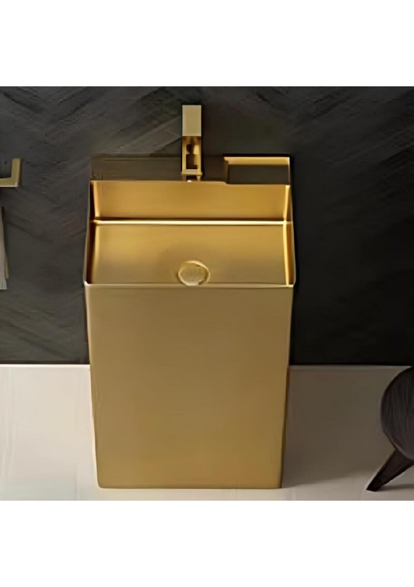 SCHNELLE 170 SCH G8803 Gold Monoblok Dikdörtgen  Çelik Lavabo