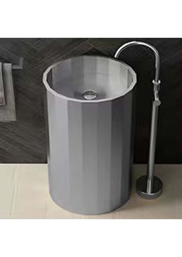 SCHNELLE 223 SCH S8818 Chrome Hegzagon Monoblok Çelik Lavabo