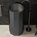 SCHNELLE 231 SCH BK8821 Black Hegzagon Monoblok Çelik Lavabo