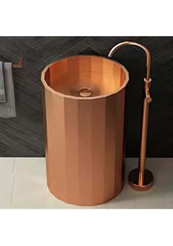 SCHNELLE 221 SCH RG8818 Rose Gold Hegzagon Monoblok Çelik Lavabo