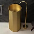 SCHNELLE 233 SCH G8821 Gold Hegzagon Monoblok Çelik Lavabo